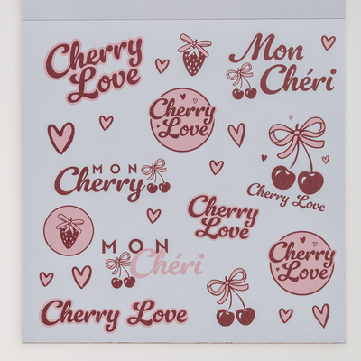 Cherry Love Design Pad: 6 x 6 Inches image number 3