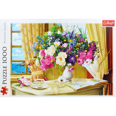 Flowers in the Morning 1000 Piece Jigsaw Puzzle image number 2
