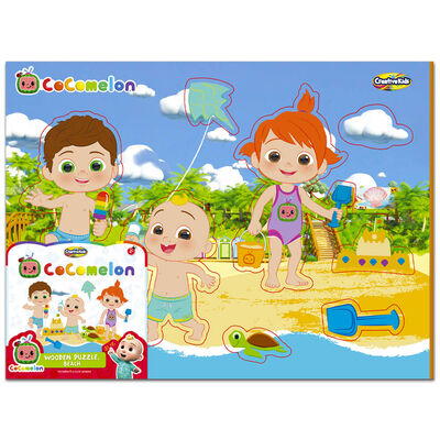 Cocomelon Wooden Beach 9 Piece Jigsaw Puzzle image number 1