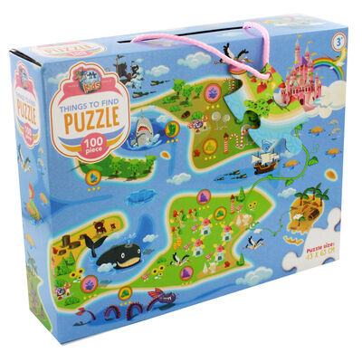 Things to Find Fairytale 100 Piece Jigsaw Puzzle image number 1