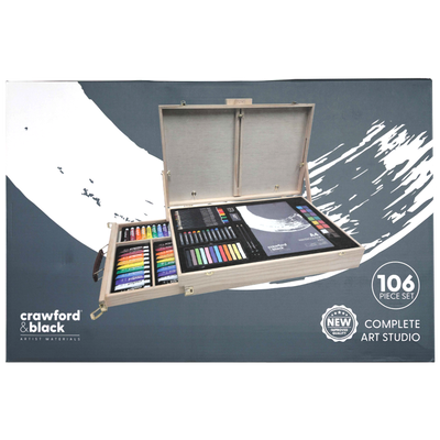 Crawford & Black Complete Art Studio: Set of 106 image number 2