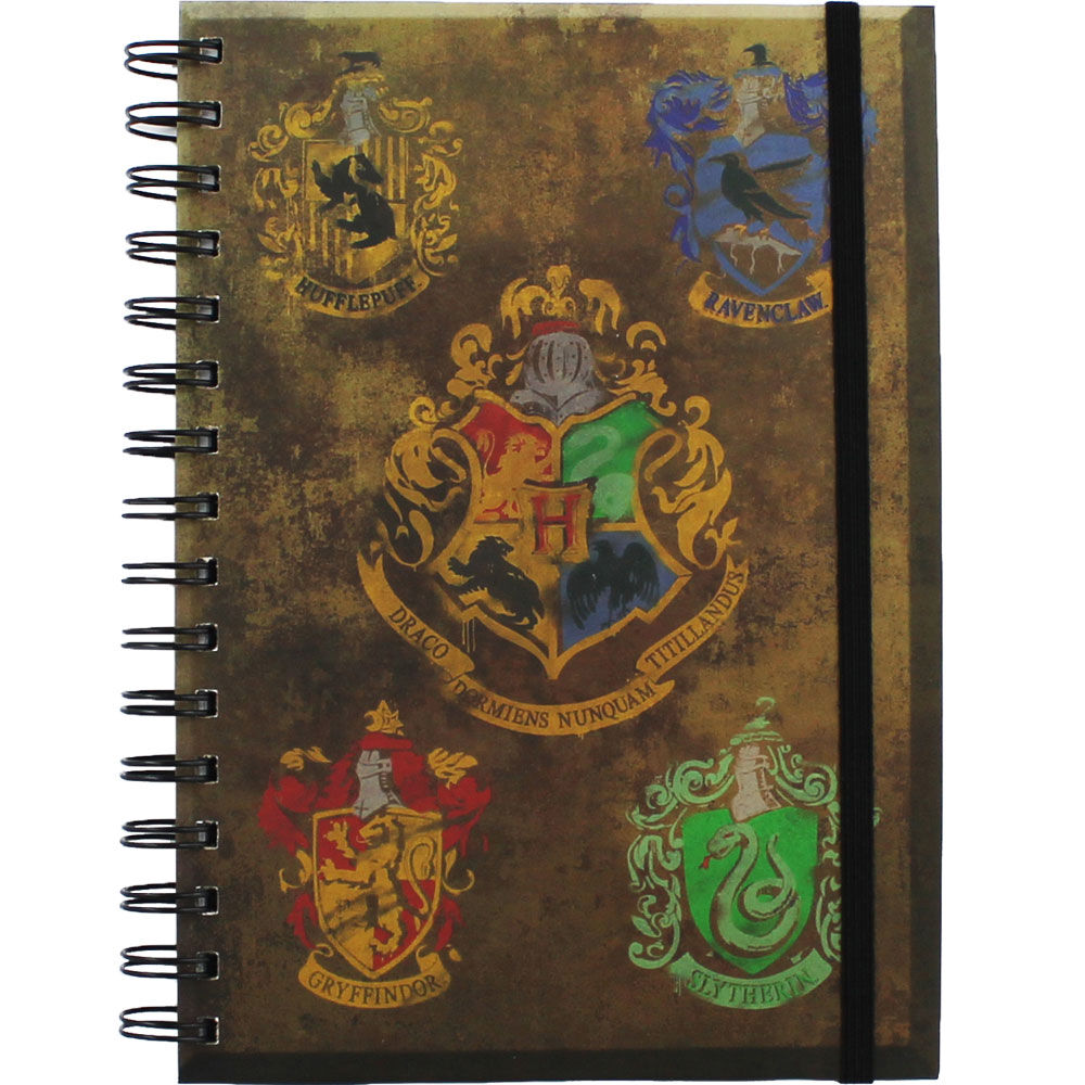 Harry Potter Hogwarts Crest A5 Bordeaux Notebook 
