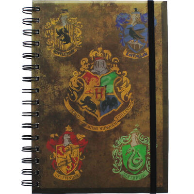 A5 Harry Potter Hogwarts Crest Notebook image number 1