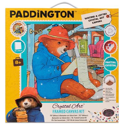 Crystal Art Canvas Kit: Paddington Writing a Letter image number 1