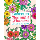 Large Print Beautiful Flowers Colouring Book image number 1
