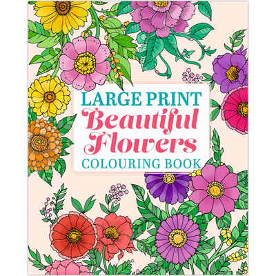 Large Print Beautiful Flowers Colouring Book image number 1