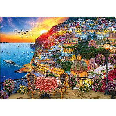 Sunset in Positano 1000 Piece Jigsaw Puzzle image number 2