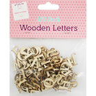 150 Wooden Letters - Natural image number 1