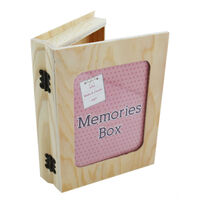 Wooden Memories Box: 14 x 20 x 4.5cm