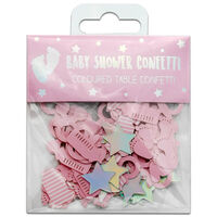 Pink Baby Shower Paper Confetti