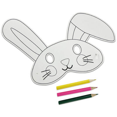 Colour Your Own Bunny Masks: Pack of 6 image number 2