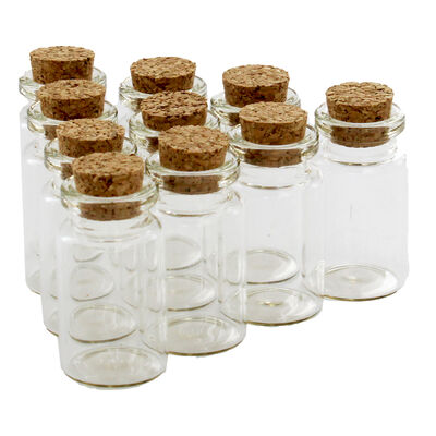 Mini Craft Glass Bottles - 50 Pack image number 1