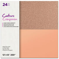 Crafters Companion Mixed Regal Rose Gold Pad: Pack of 24