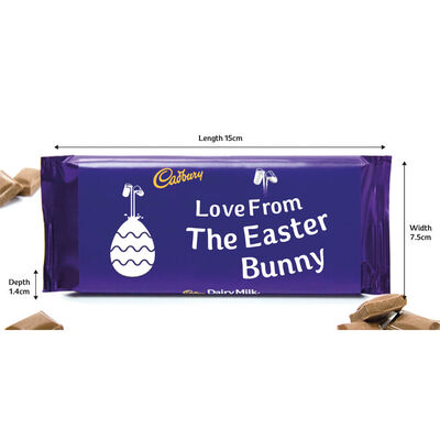 Cadbury Dairy Milk Chocolate Bar 110g &ndash; Love From The Easter Bunny image number 2