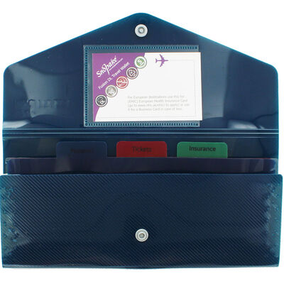 Snopake Fusion Travel Holder Wallet - Blue image number 2