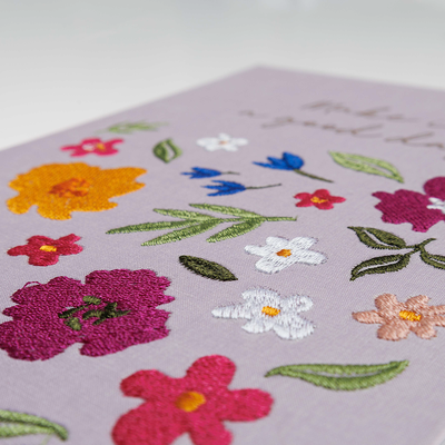 Flowers Cotton Casebound Notebook image number 3