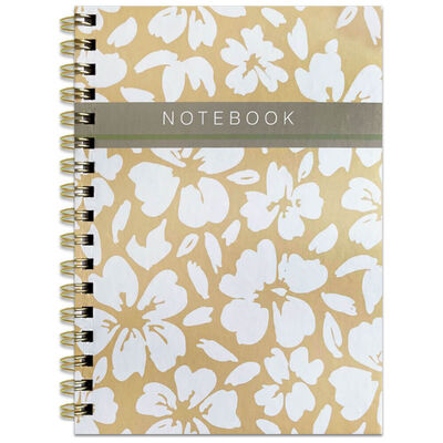 A6 Floral Wiro Notebook image number 1