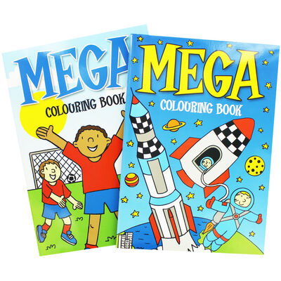 Mega Colouring: 4 Activity Books Bundle image number 3