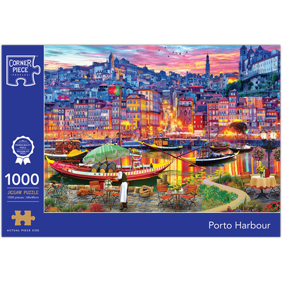 Porto Harbour 1000 Piece Jigsaw Puzzle image number 1