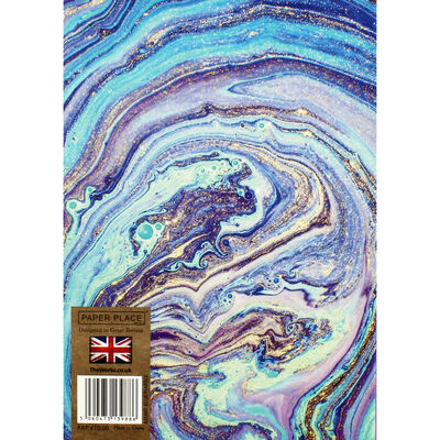 A5 Flexi Blue Marble Lined Notebook image number 3