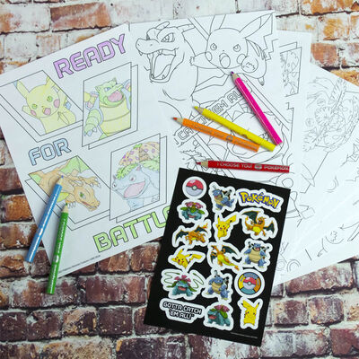 Pok&eacute;mon A5 Travel Colouring Set image number 4
