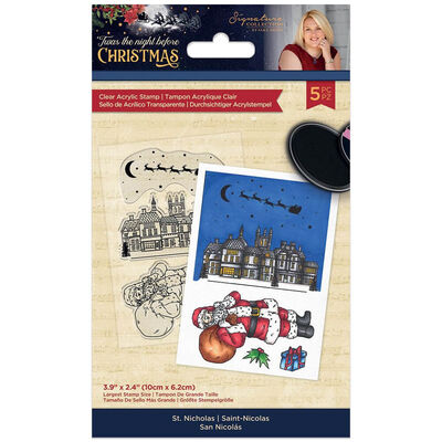 Sara Signature Acrylic Stamp: Twas the Night Before Christmas: St Nicholas image number 1