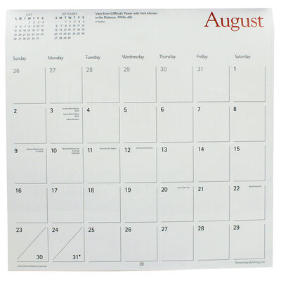 York Heritage 2020 Wall Calendar image number 3