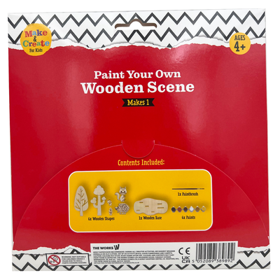 Paint Your Own Wooden Woodland Scene image number 3