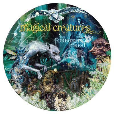 Harry Potter Magical Creatures Round 500 Piece Jigsaw Puzzle image number 2