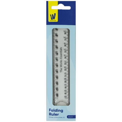 Works Essentials 30cm Folding Ruler image number 1