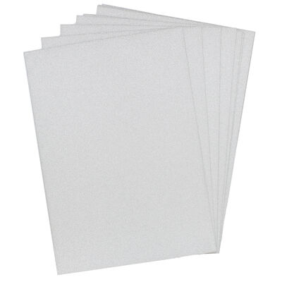 Crafters Companion Glitter Card 10 Sheet Pack - Pale Silver image number 2