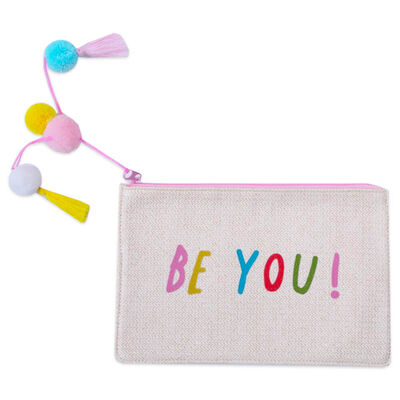 BeYoutiful Grasscloth Zip Pouch image number 1