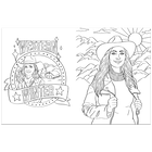 Yee-Haw! A Cowgirl Colouring Book image number 2