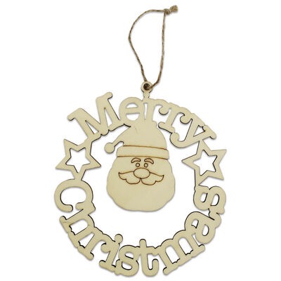 Wooden Hanging Merry Christmas Sign image number 1