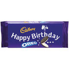 Cadbury Dairy Milk Oreo Chocolate Bar 110g - Happy Birthday image number 1