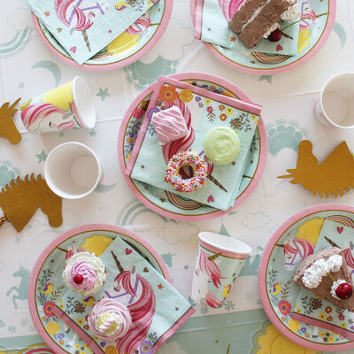 Magical Unicorn Paper Plates - 8 Pack image number 3