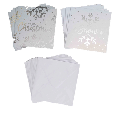 Charity Silver Christmas Cards: Pack of 10 image number 2
