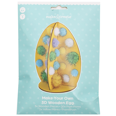 Make Your Own 3D Wooden Egg Kit image number 1
