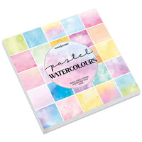 Pastel Watercolours Design Pad: 12 x 12 Inches