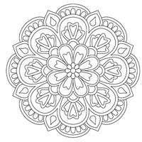 Large Print Magical Mandalas Colouring Book