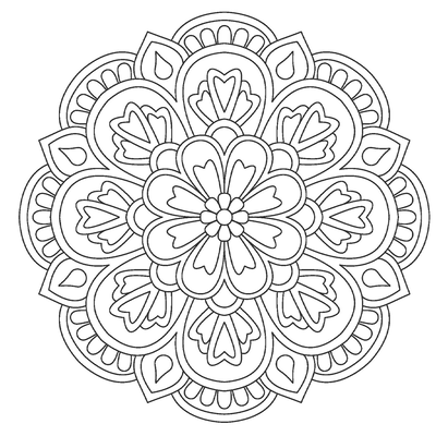 Large Print Magical Mandalas Colouring Book image number 2