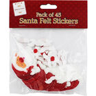 Santa Felt Stickers - Pack Of 45 image number 1