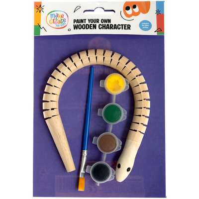 Paint Your Own Wooden Character: Snake image number 1