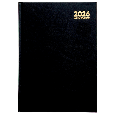 A5 Week to View Black 2026 Diary image number 1