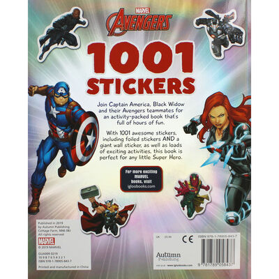 Marvel Avenger 1001 Stickers (Includes Giant Wall Sticker!) 