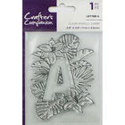 Crafters Companion Clear Acrylic Stamp - Floral Letter A image number 1