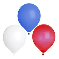 Red, White and Blue Platinum Jubilee Balloons: Pack of 18