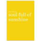 A4 Casebound Soul Full of Sunshine Notebook image number 1