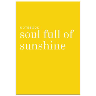 A4 Casebound Soul Full of Sunshine Notebook image number 1
