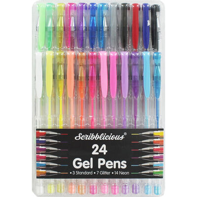 Scribblicious Gel Pens - Pack Of 24 image number 1